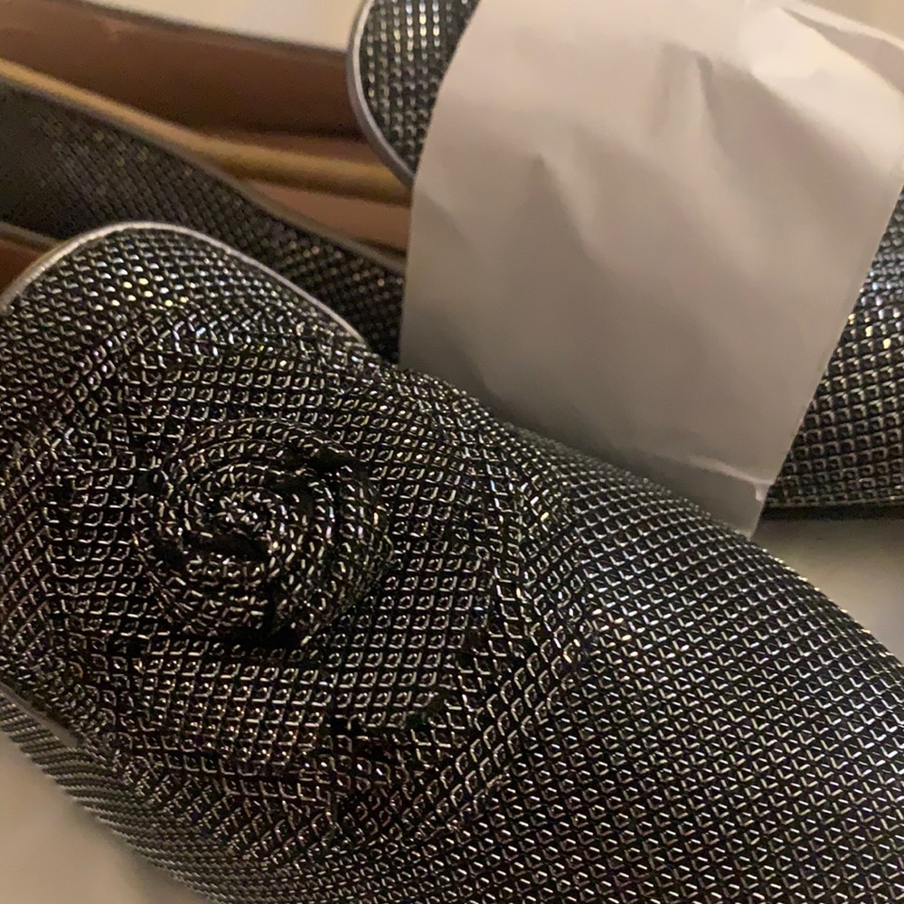 NWB: Taryn Rose - Brayden Crystal Leather Loafers